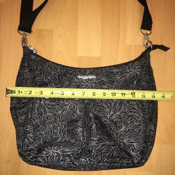 Baggallini Small Everywhere Bag-Midnight Blossom Print - Picture 15 of 16